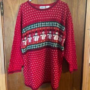 Vintage Snowman Sweater ~ Erika II~ women’s size 3X